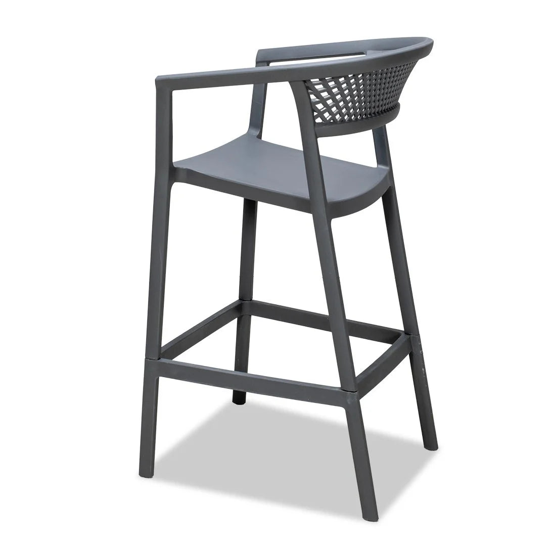 Beach Outdoor Barstool - Grey