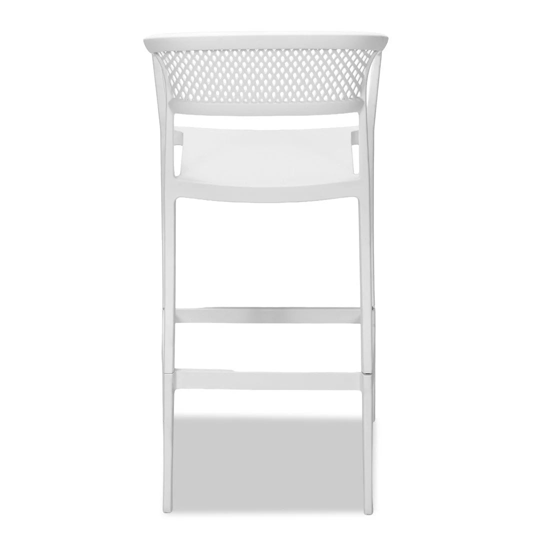 Beach Outdoor Barstool - White