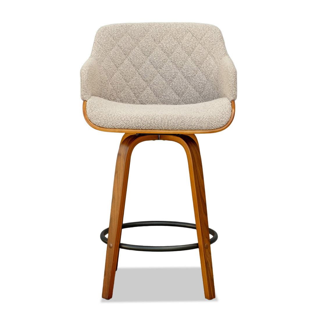 Bodhi 4 Leg Barstool - Walnut