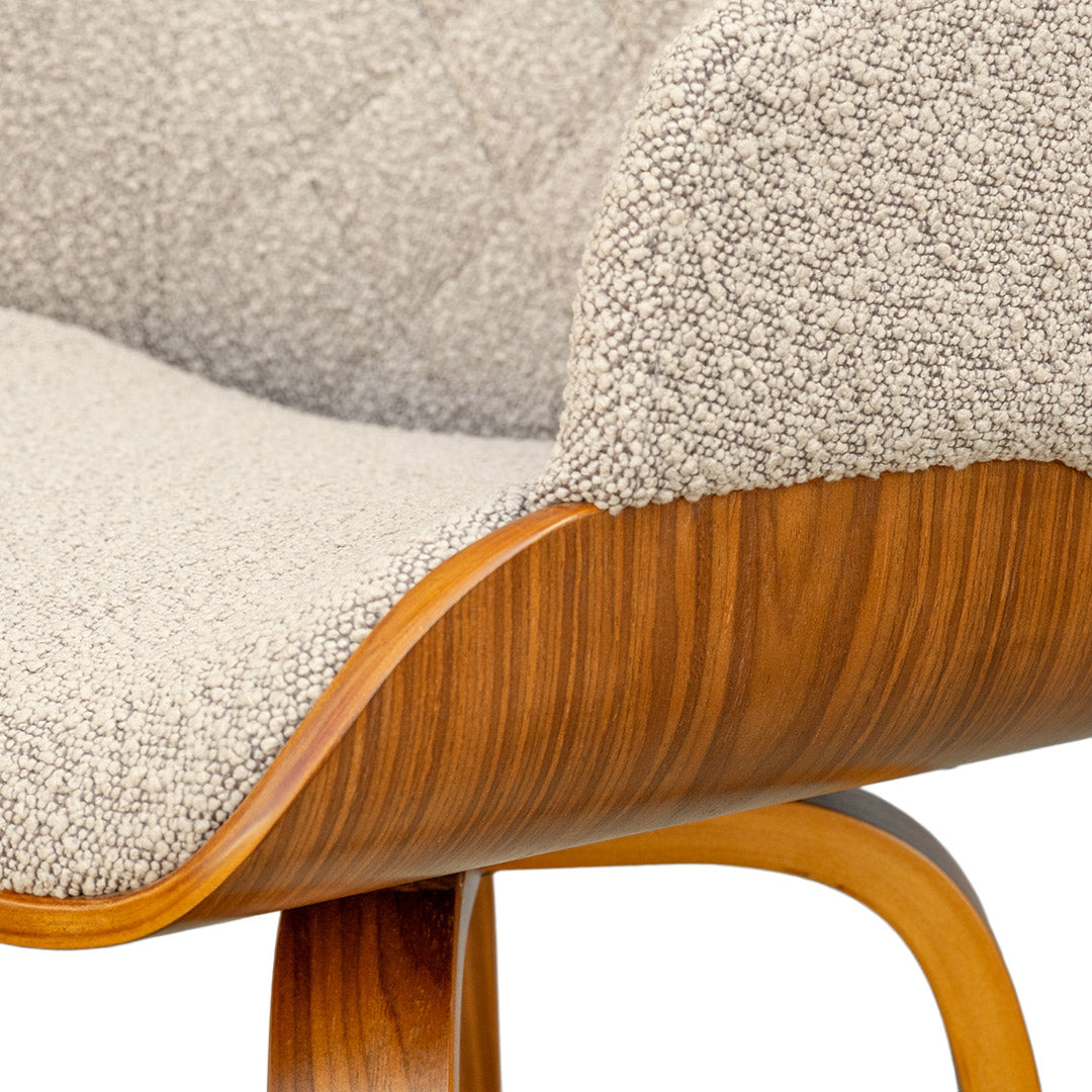 Bodhi 4 Leg Barstool - Walnut