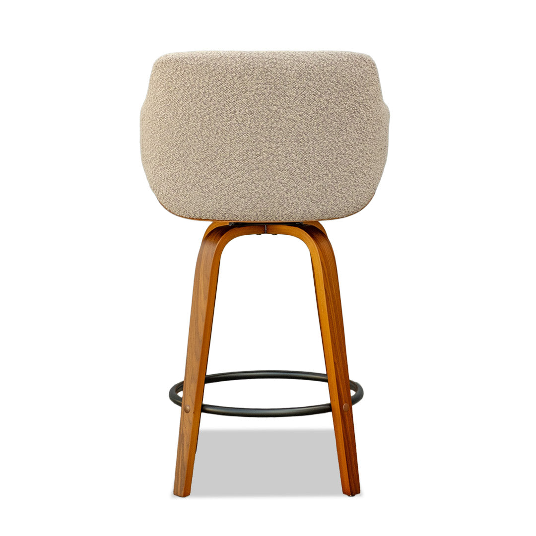 Bodhi 4 Leg Barstool - Walnut