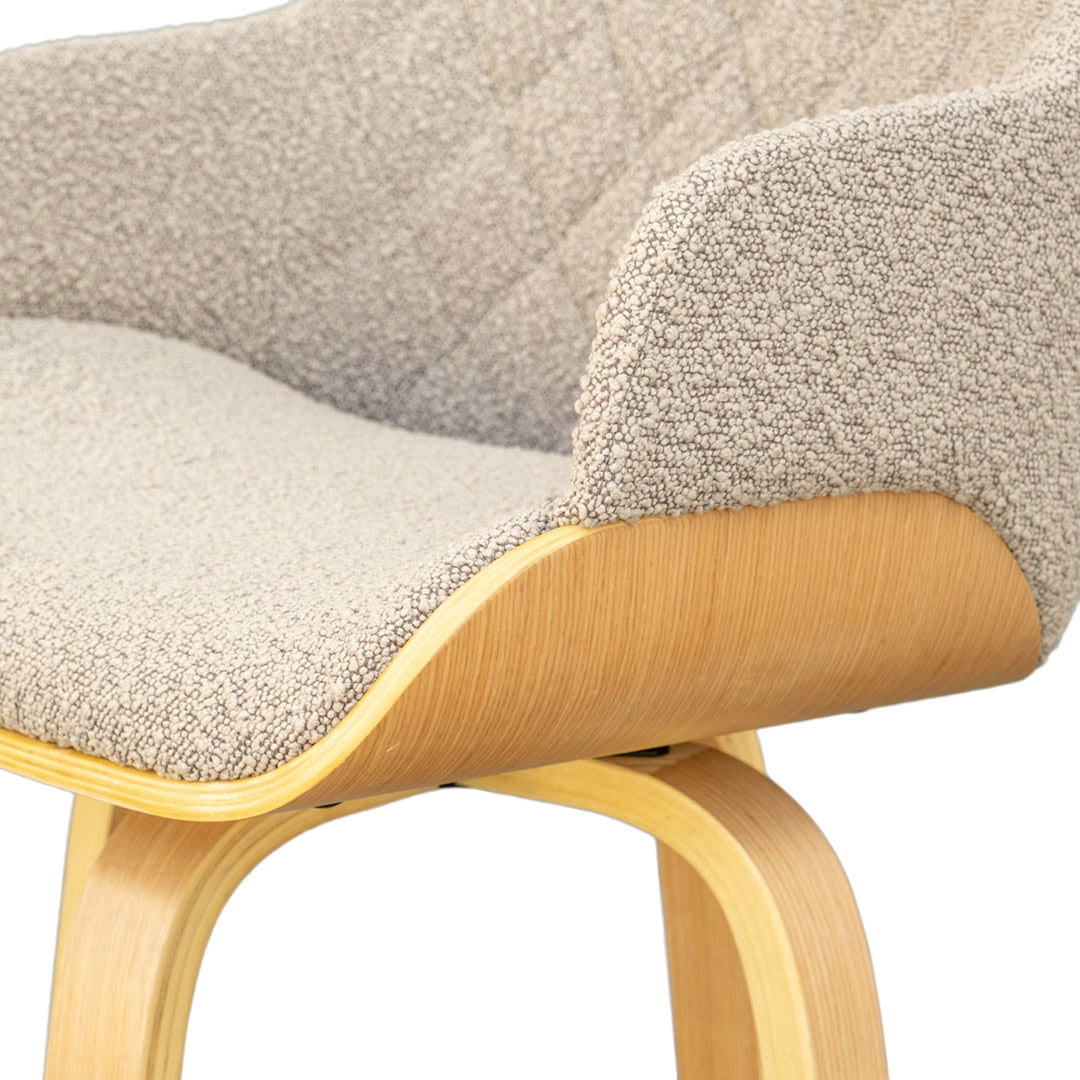 Bodhi 4 Leg Barstool - Oak