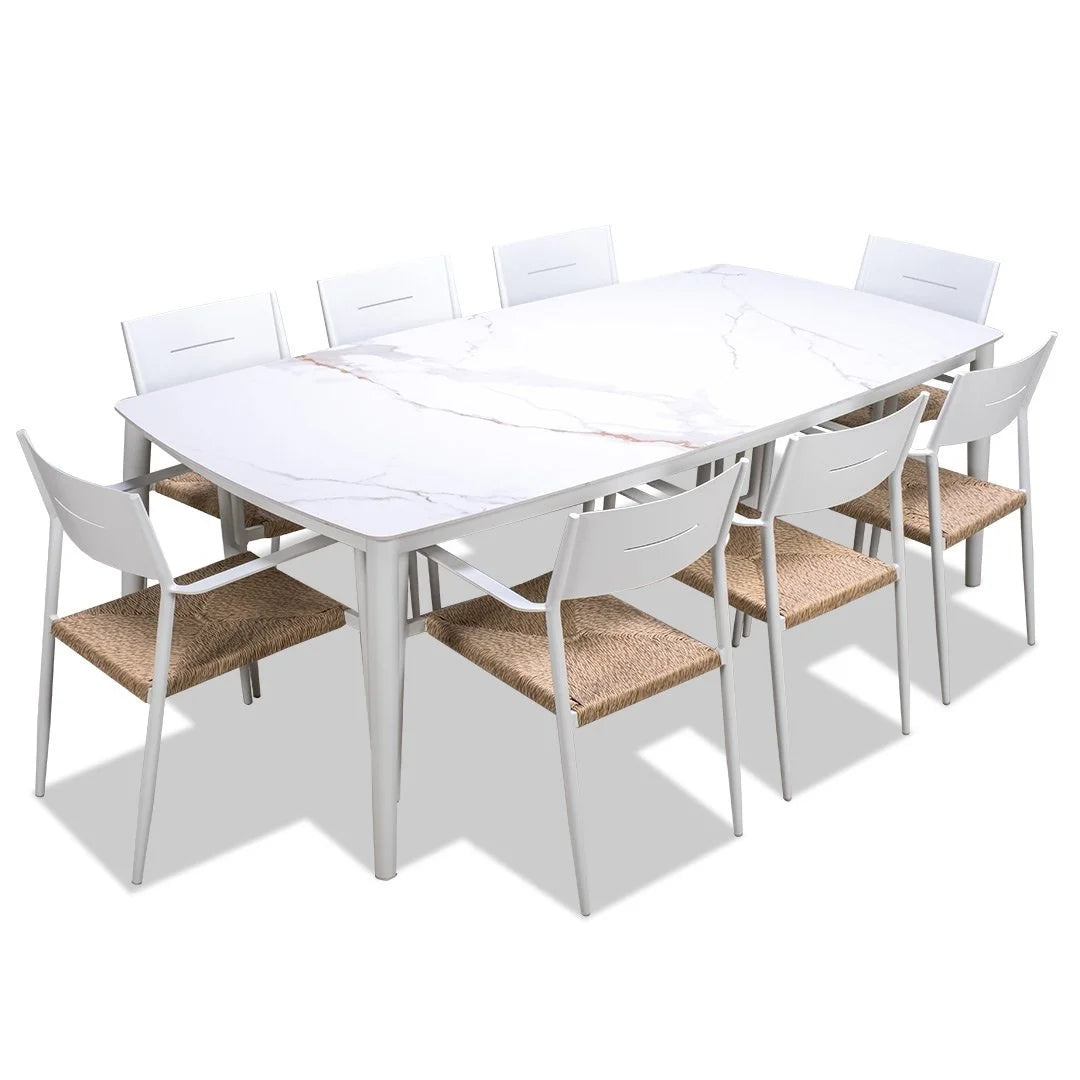 Broome Autumn Gold Ceramic 9 Piece Suite - Cott Wicker Chairs