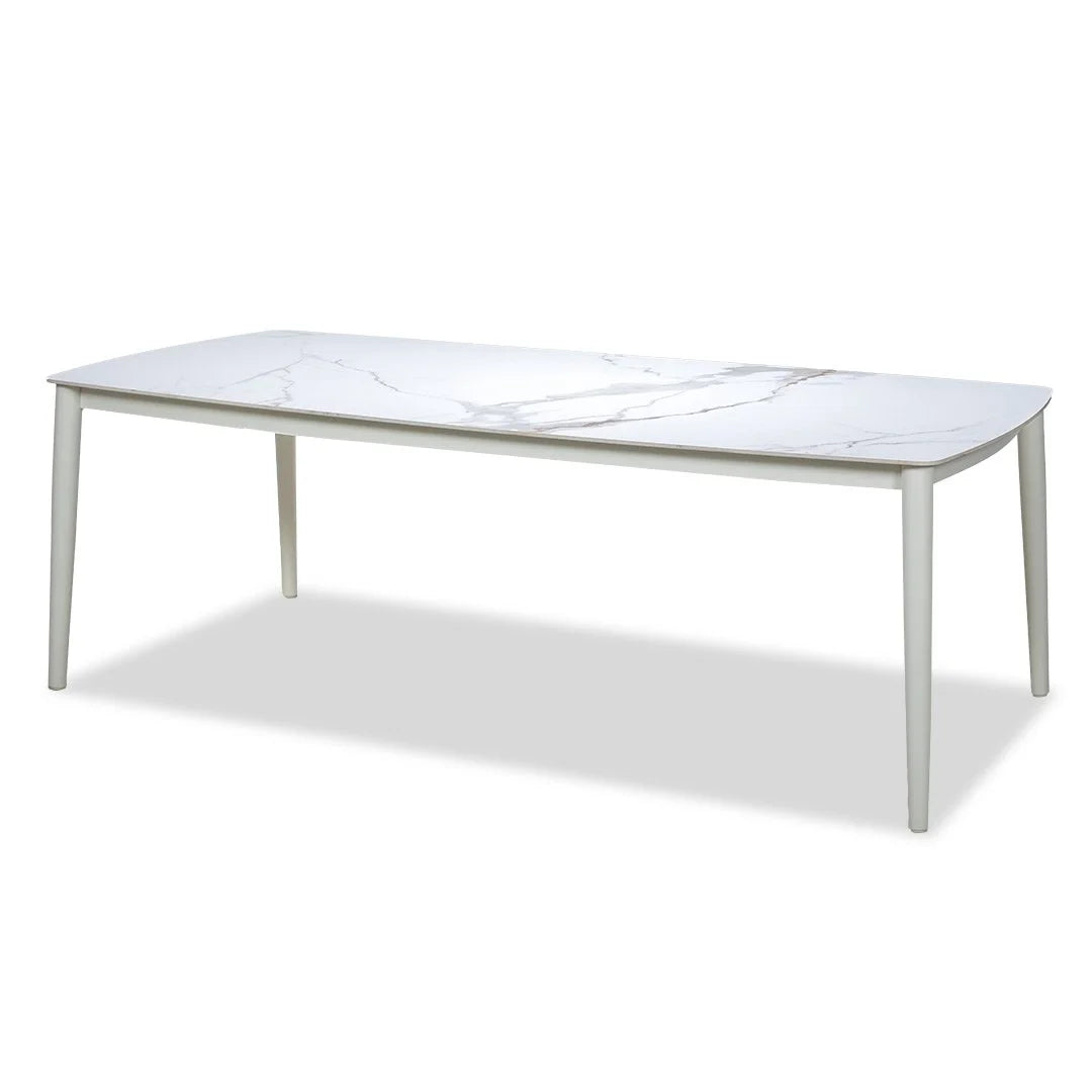 Broome 2200mm Autumn Gold Ceramic Dining Table