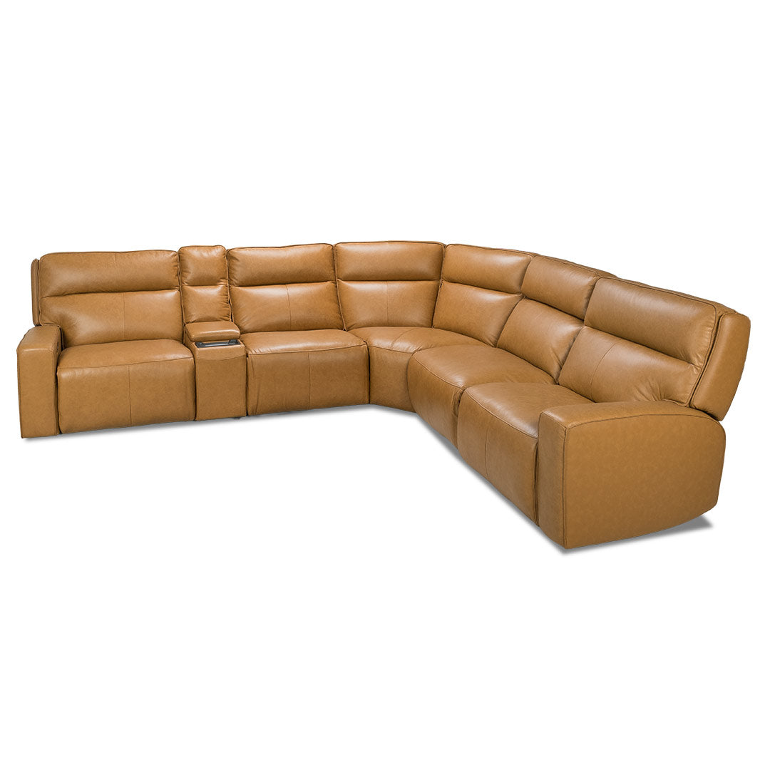Bugatti Leather Modular with Motion - Honey