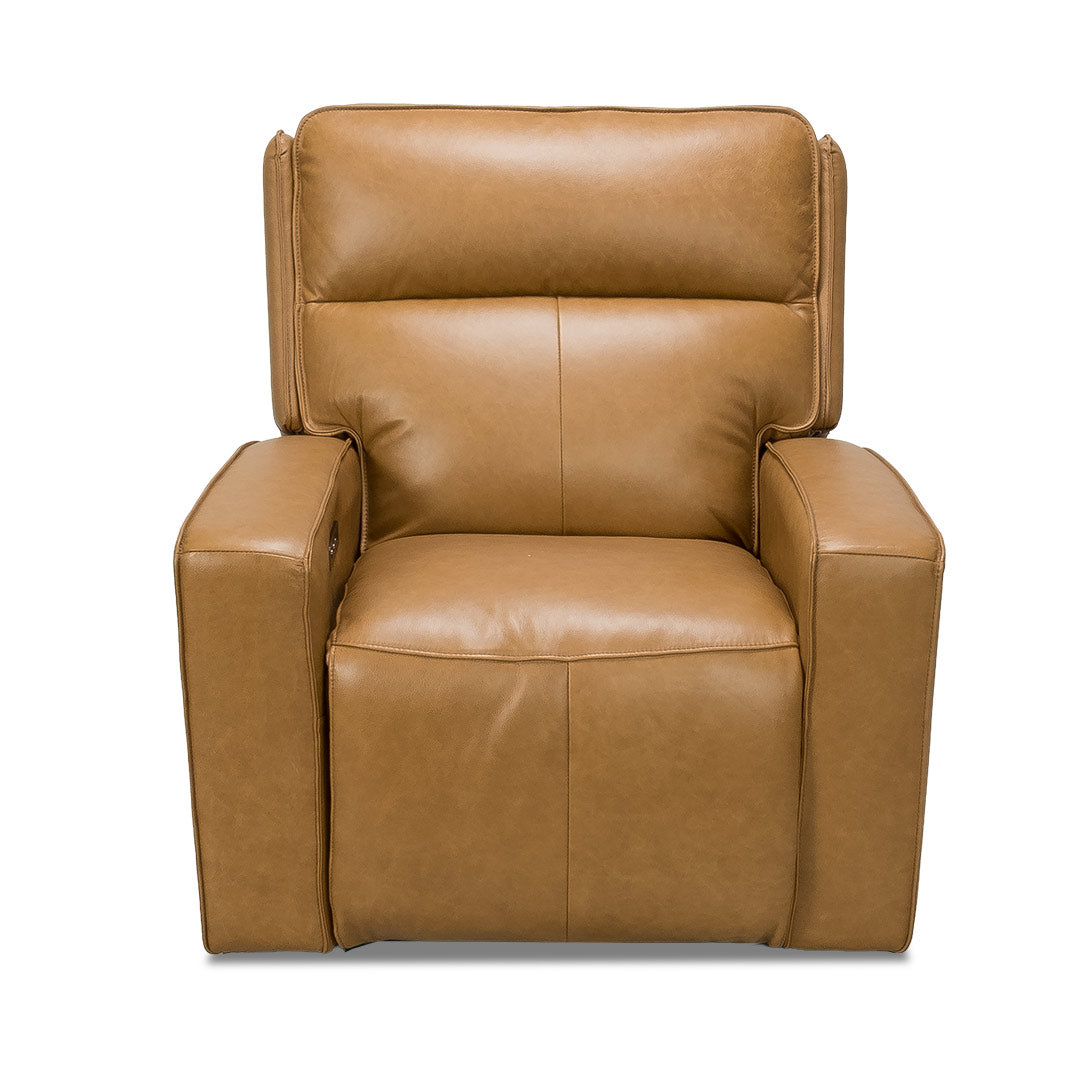 Bugatti Leather Recliner - Honey