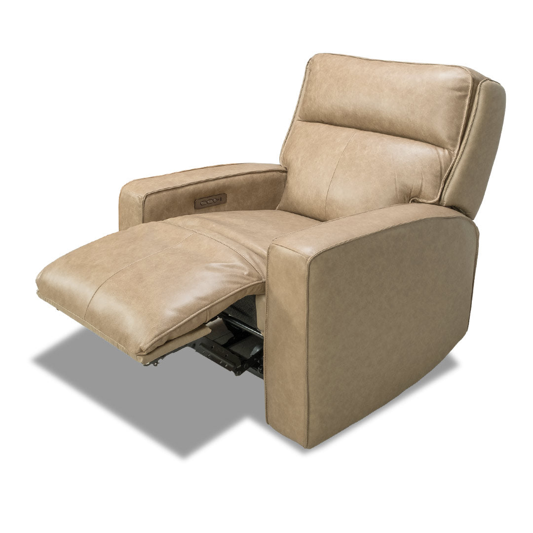 Bugatti Leather Recliner - Taupe
