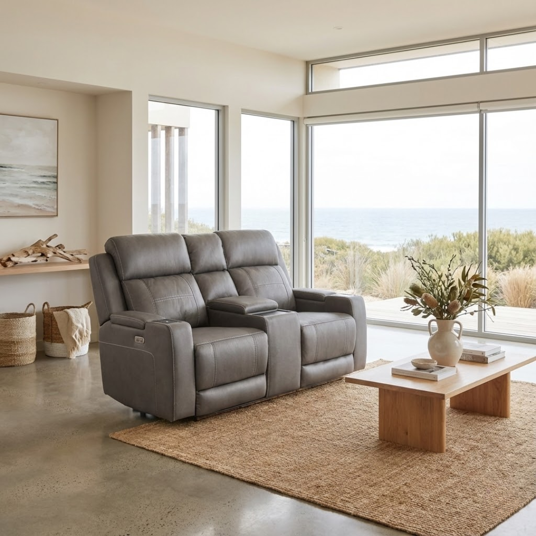Quinn Dual Electric 2 Seater - Ash