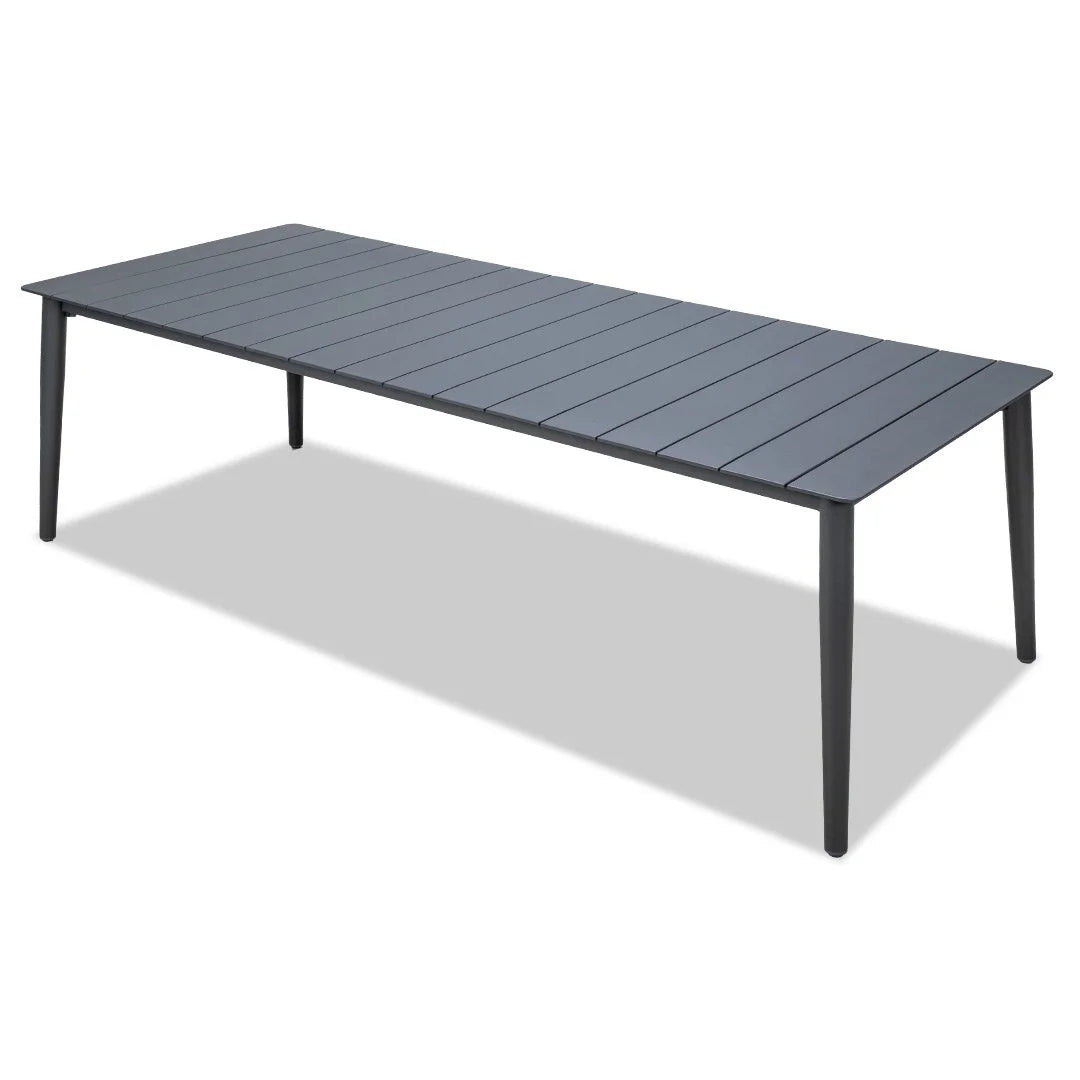 Cairns Outdoor Dining Table 2345mm - Gunmetal