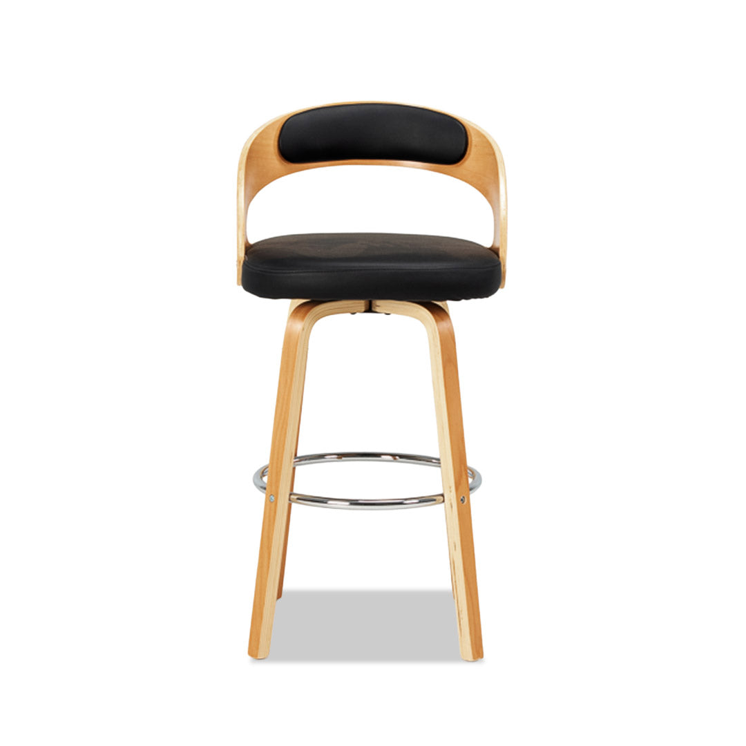 Captain Barstool (4 legs) Black/Natural