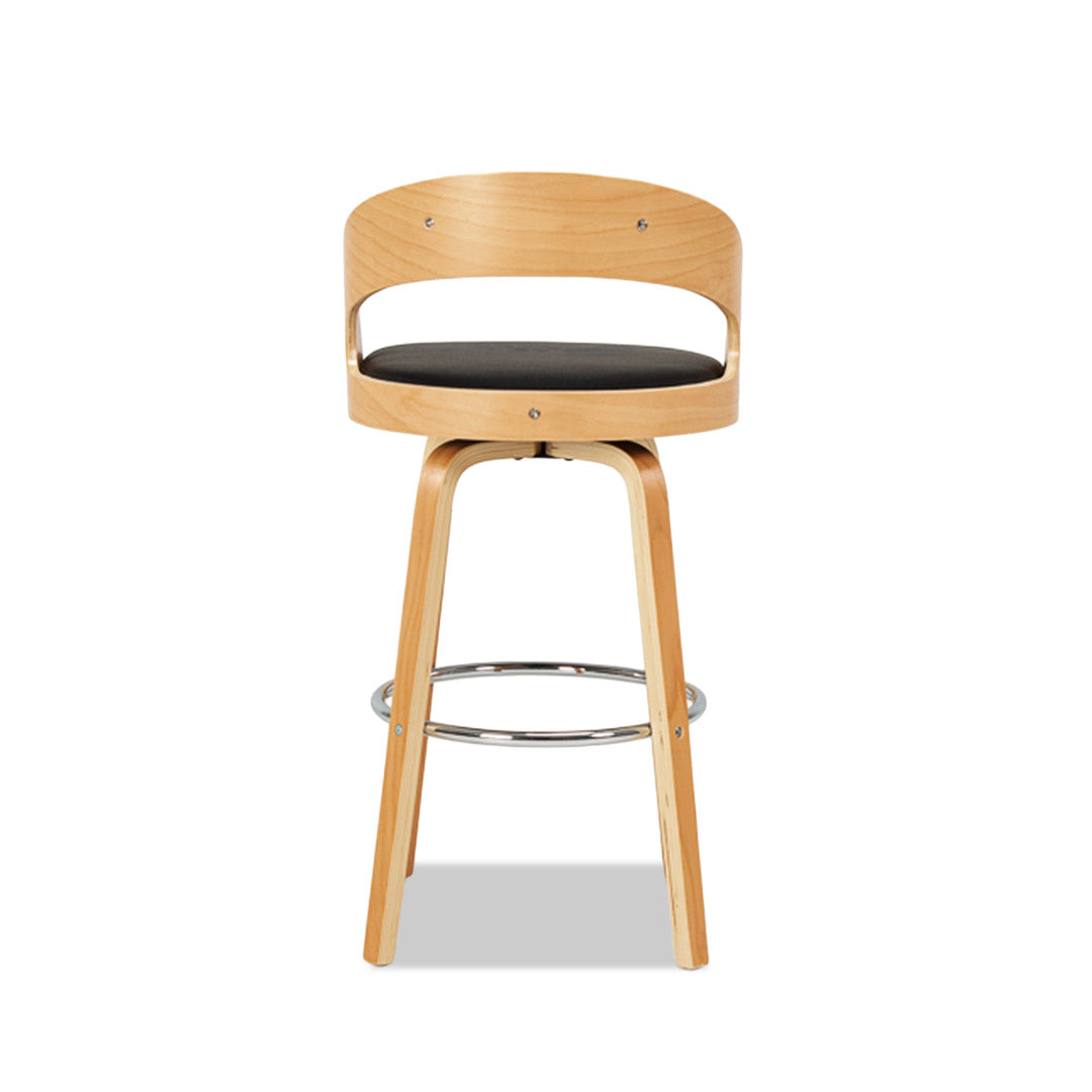 Captain Barstool (4 legs) Black/Natural
