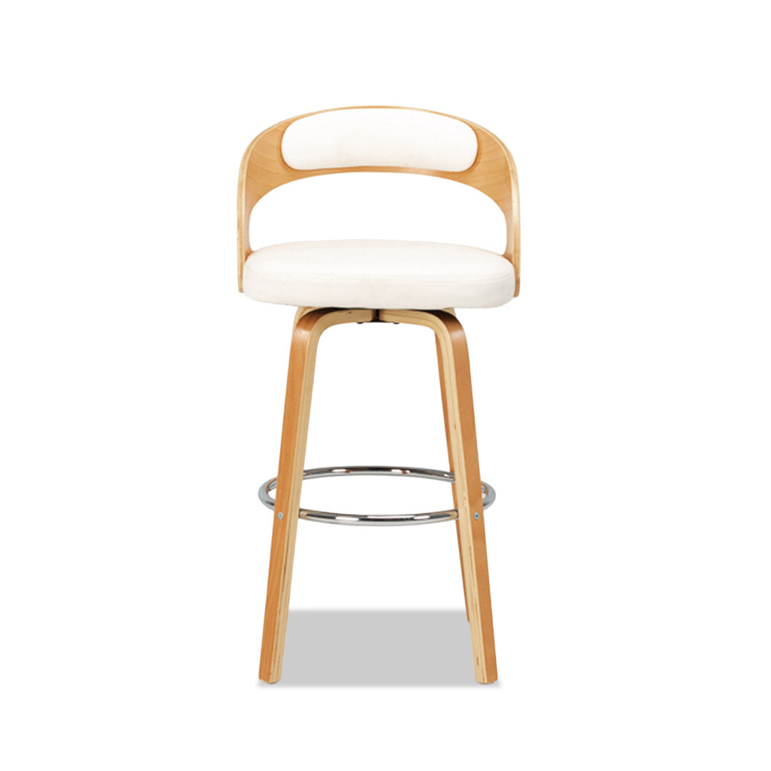 Captain Barstool (4 legs) White/Natural