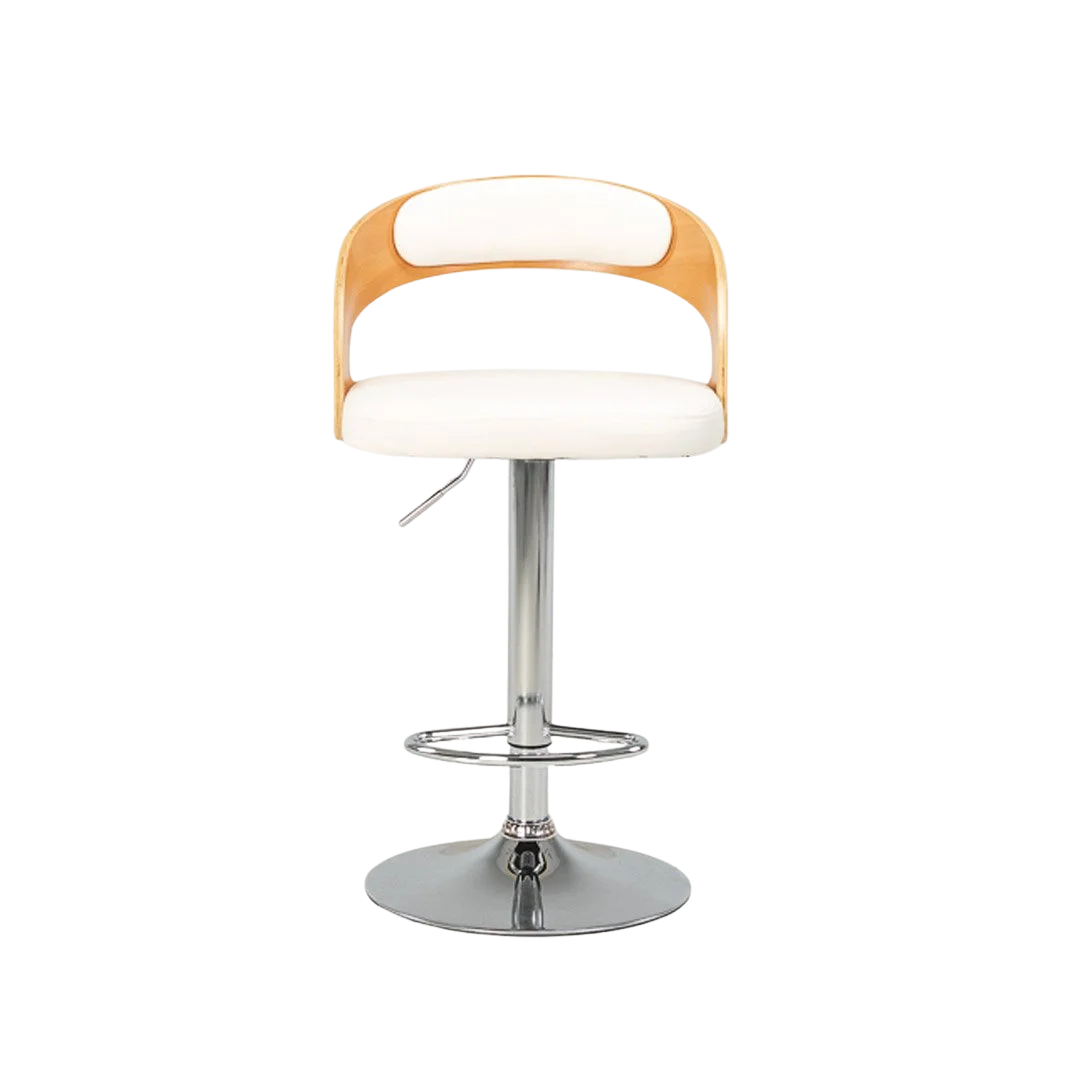 Captain Barstool (Gas Lift) White/Natural