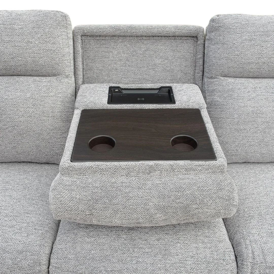 Cleo 3 Seater Electric sofa - Silver