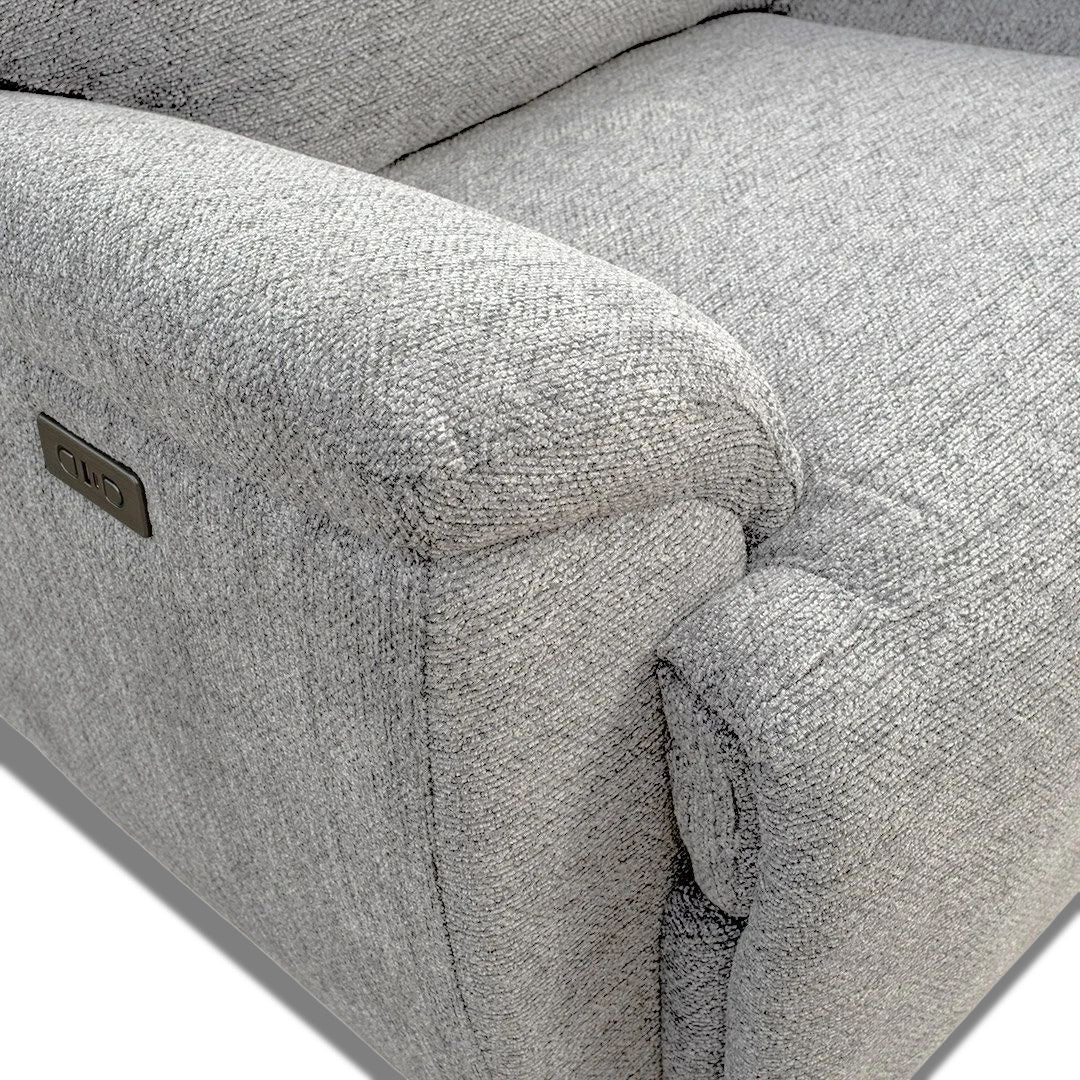 Cleo 3 Seater Electric sofa - Silver