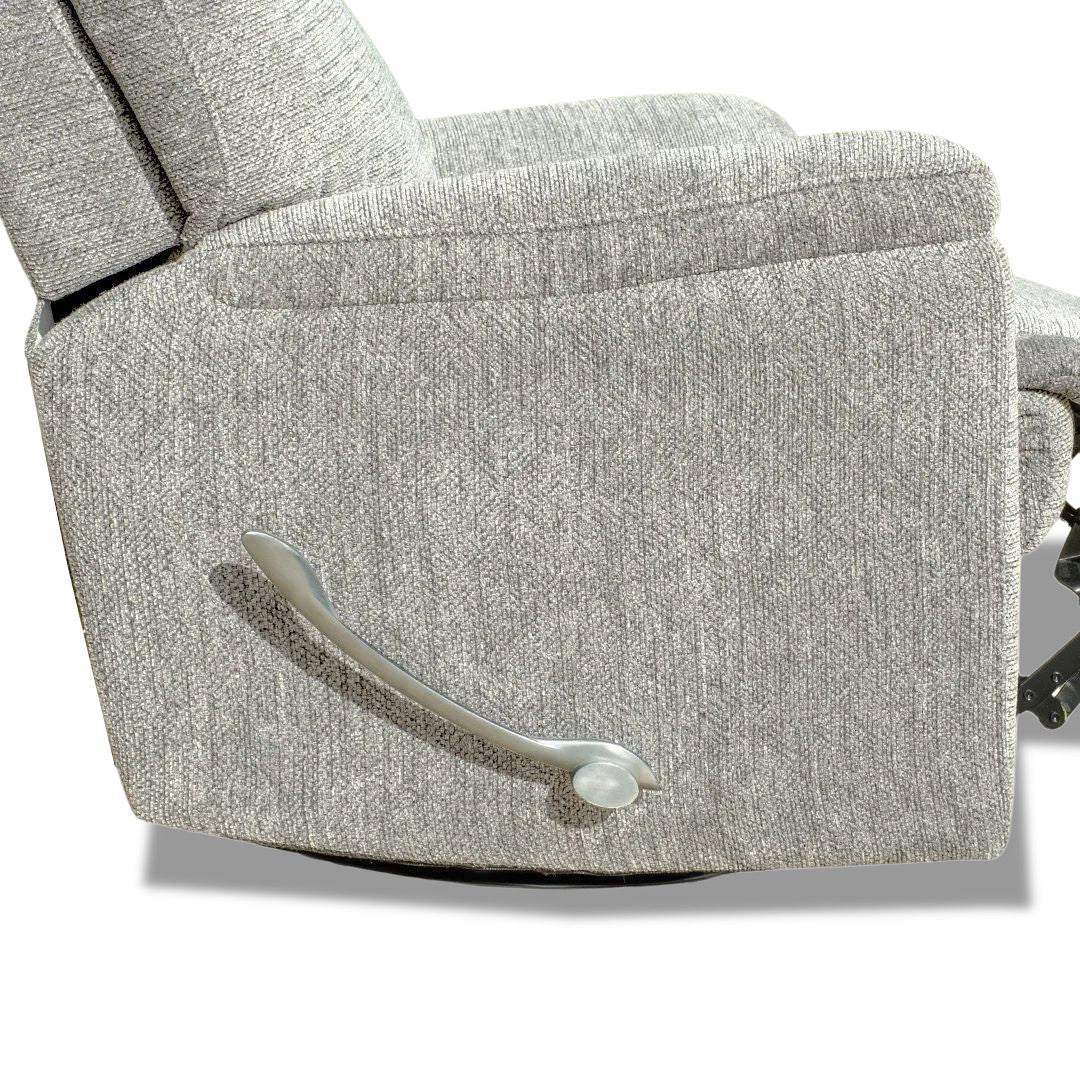 Cleo Single Manual Recliner - Silver