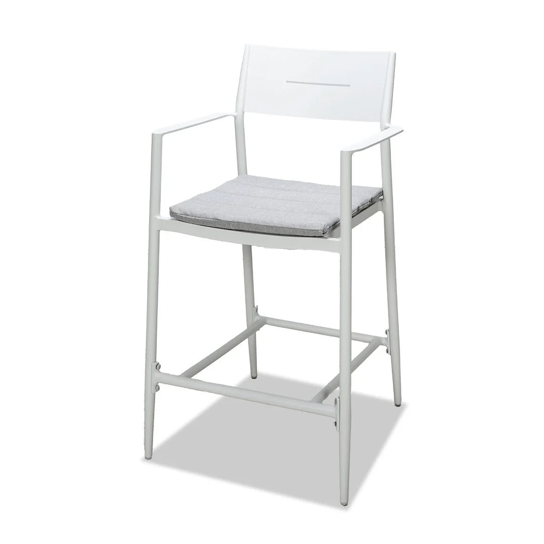 Cairns Bar Set - White Cottesloe Barstools