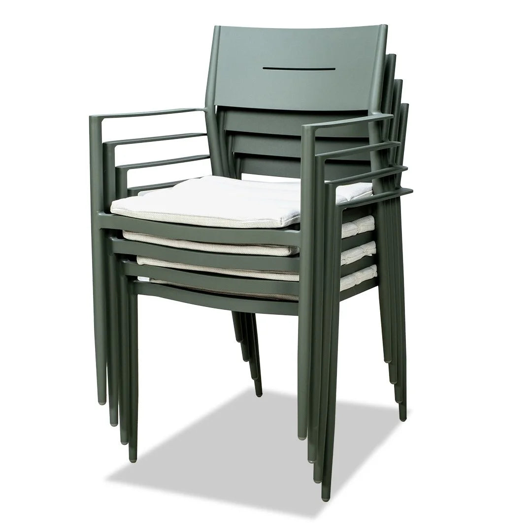 Cairns 7 Piece Outdoor Dining 1800mm - Cottesloe Green Chairs