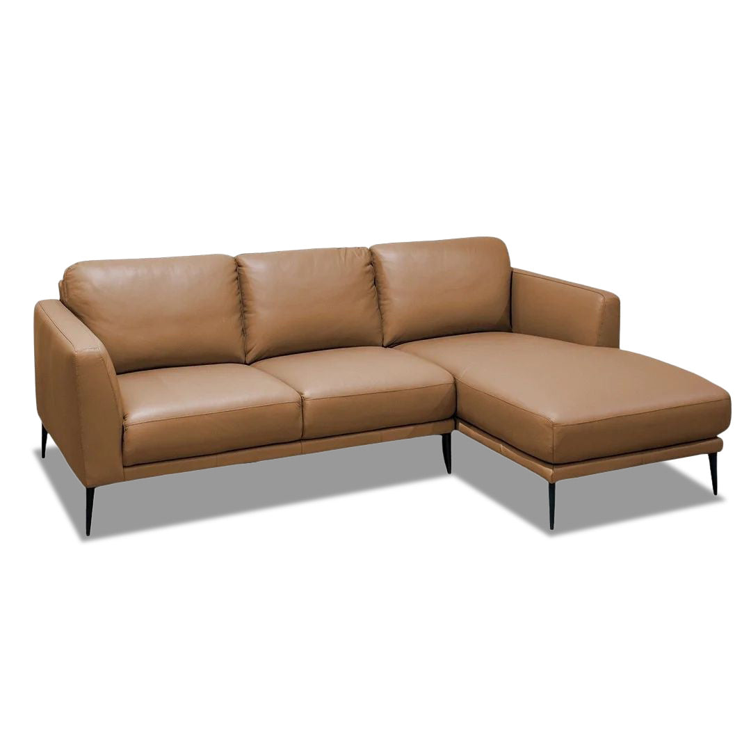 Dalton 3 Seater Chaise - Cognac