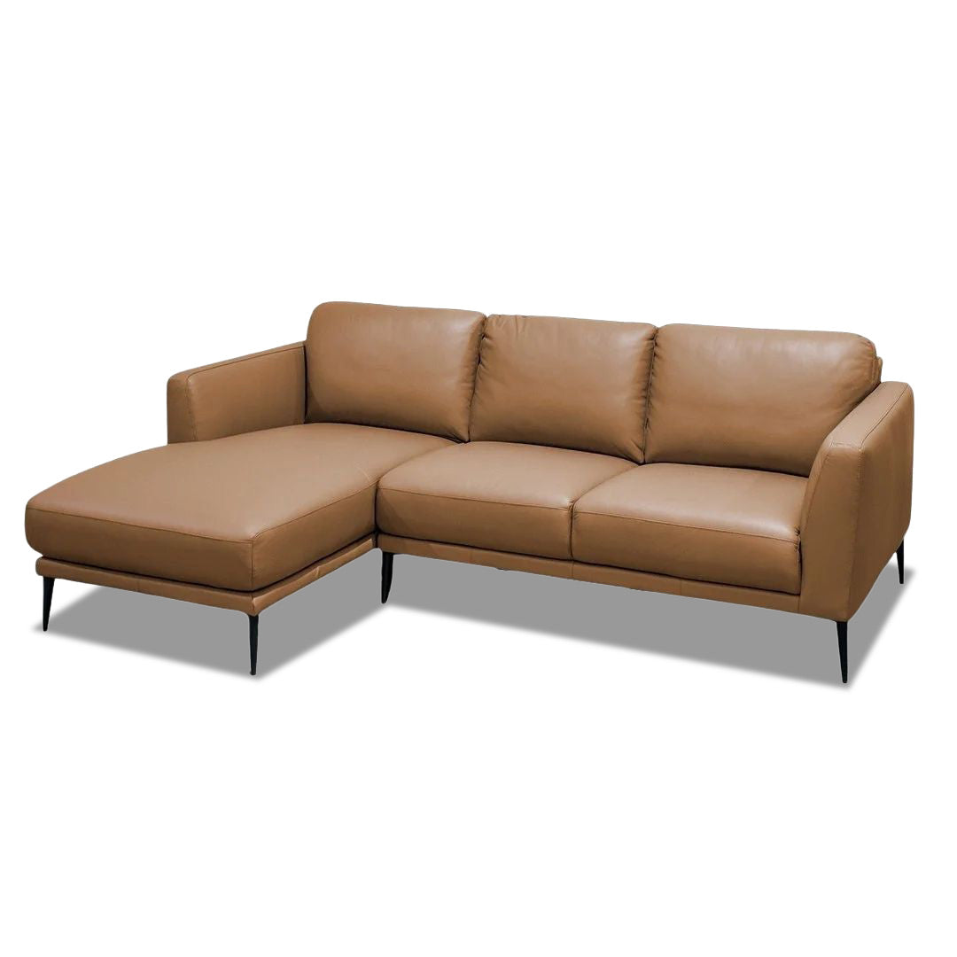 Dalton 3 Seater Chaise - Cognac