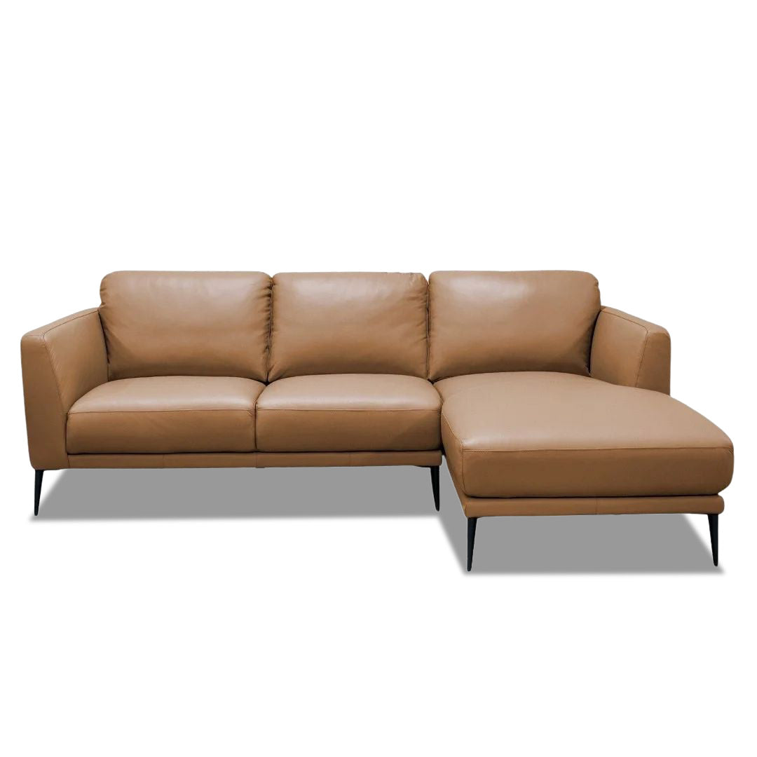 Dalton 3 Seater Chaise - Cognac