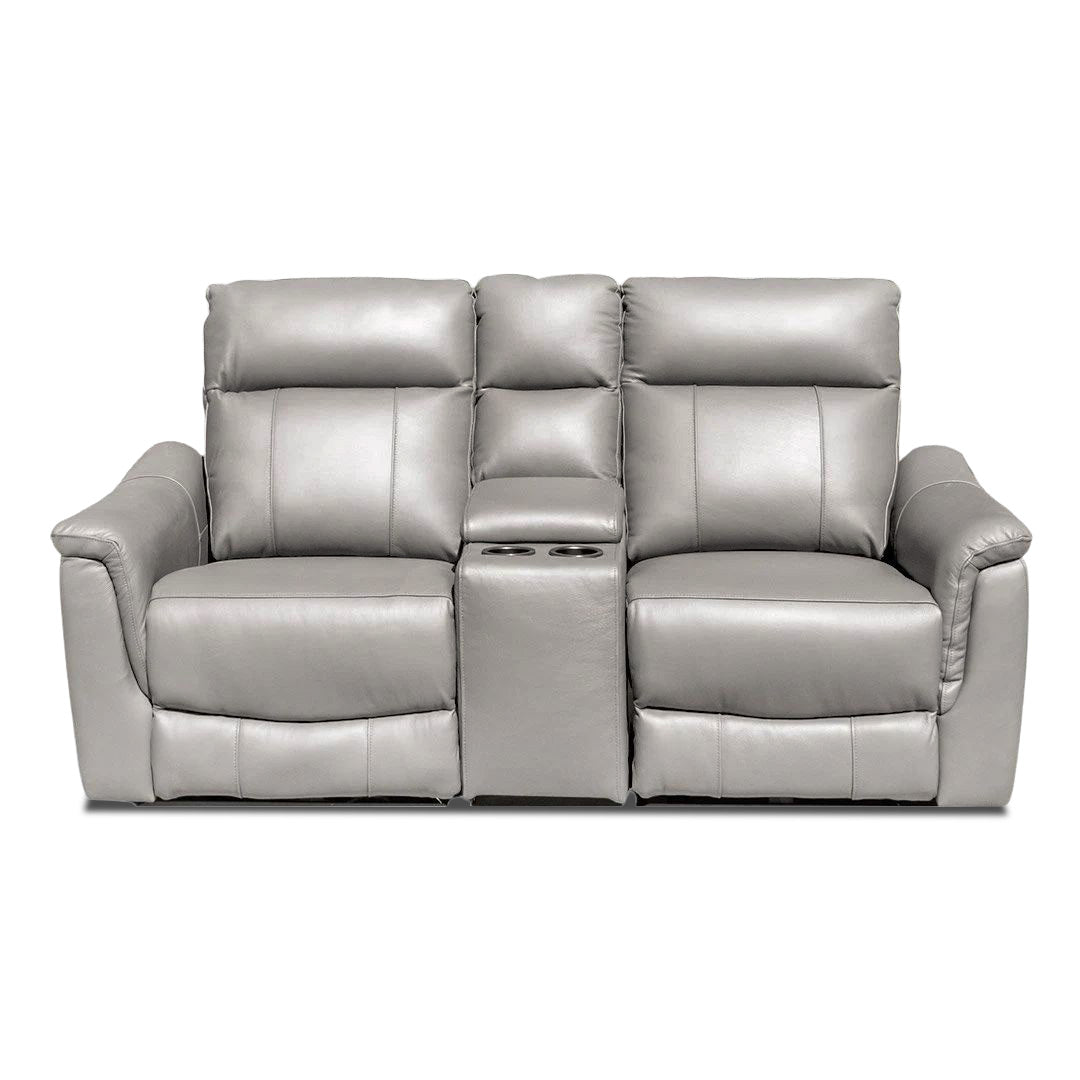 Donavan 2 Seat Electric Recliner - Grey Leather