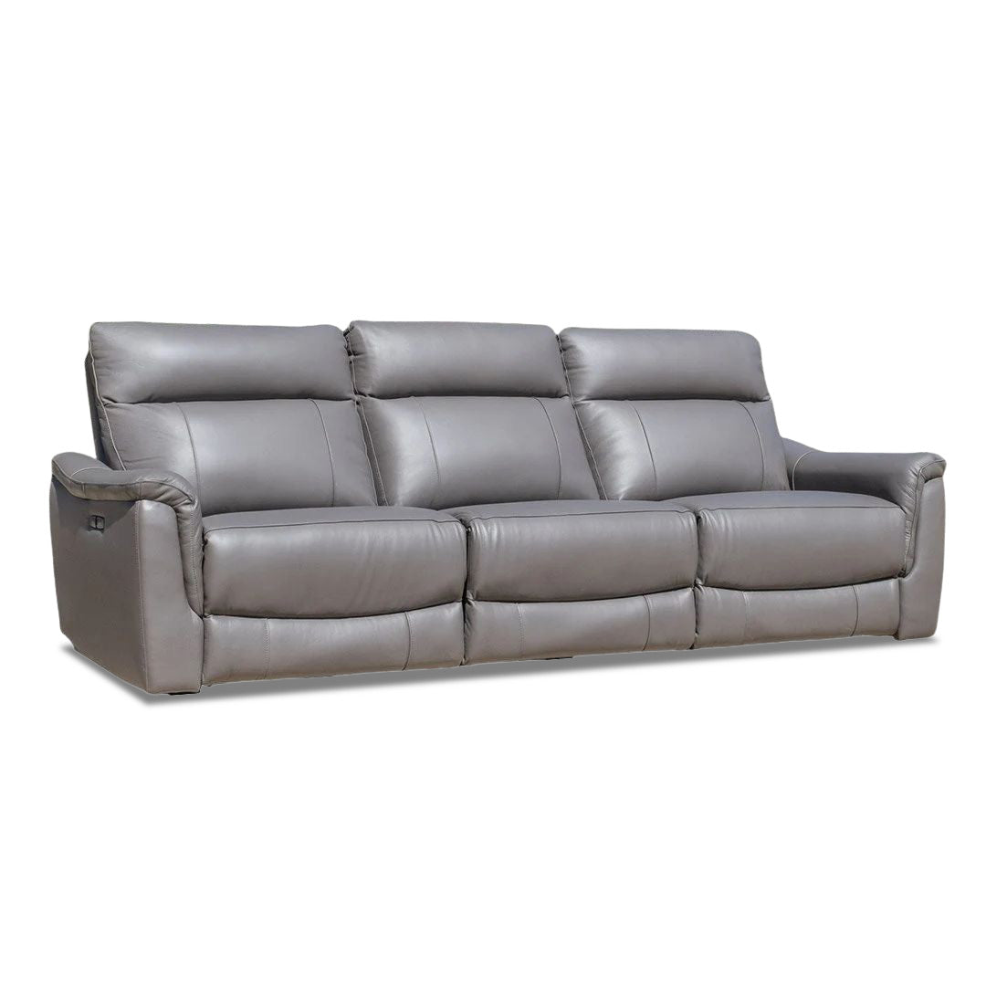 Donavan 3 Seat Triple Electric Recliner - Graphite Leather