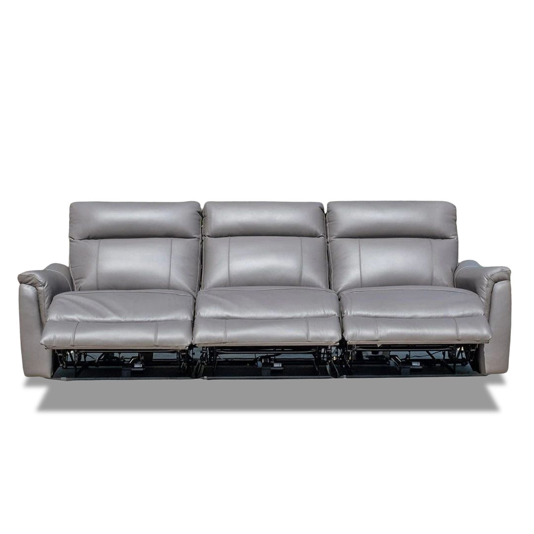 Donavan 3 Seat Triple Electric Recliner - Graphite Leather