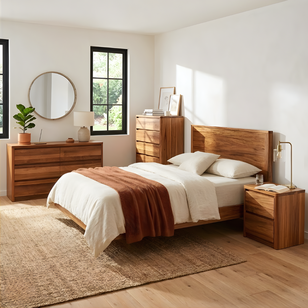 Empire King Bed  - Blackwood