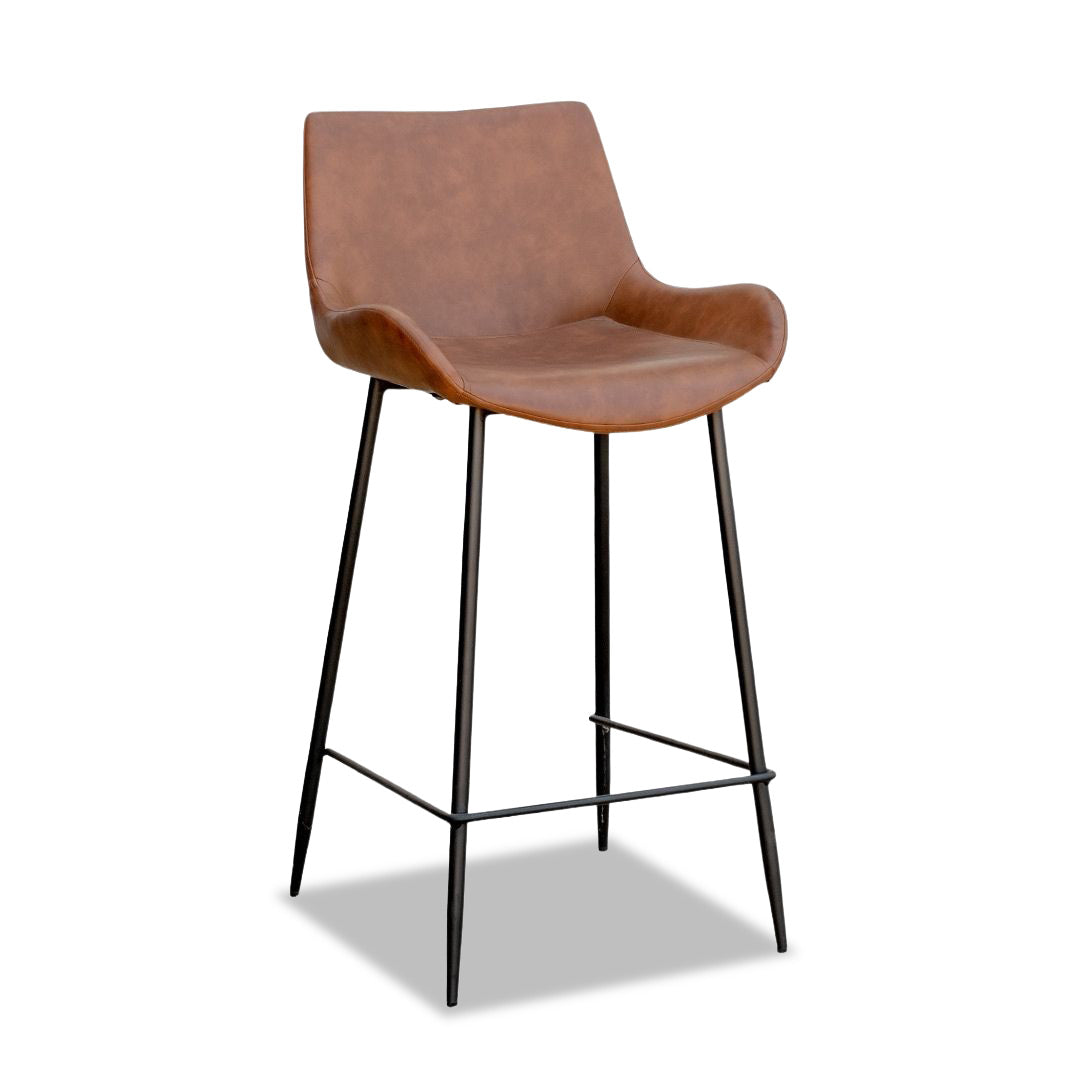 Hunter Barstool - Orange/Brown