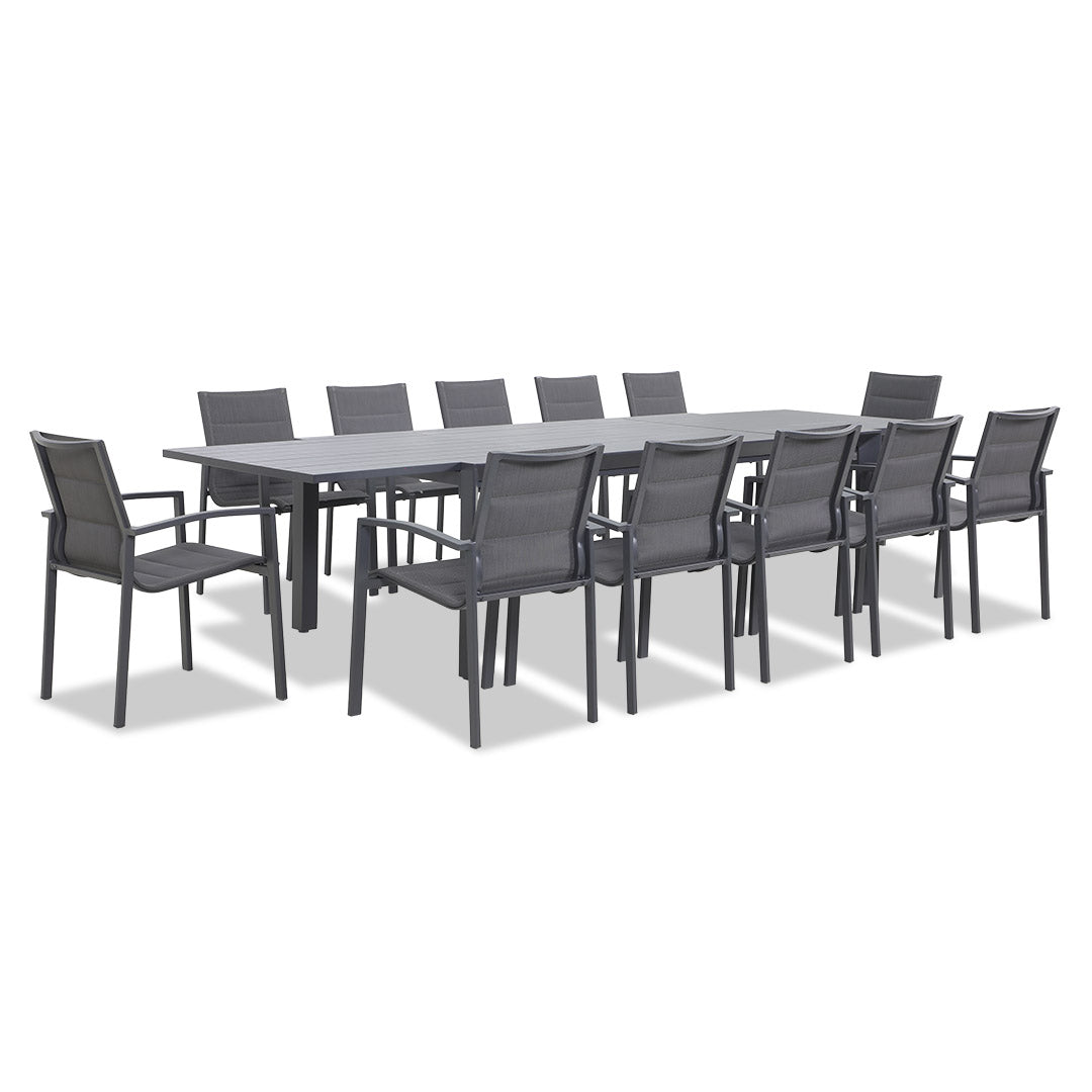 Jette Extension Dining Table + 12 Boston Chairs
