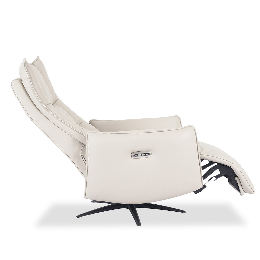 Laguna Recliner Chair - Latte Leather