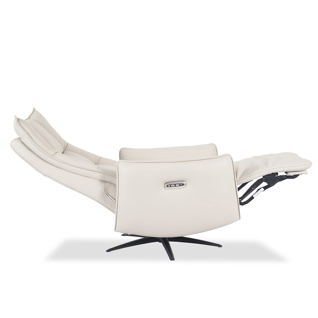 Laguna Recliner Chair - Latte Leather