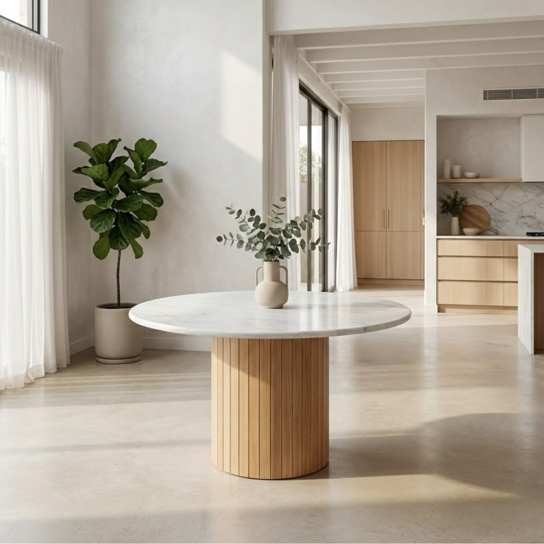 Maison Round Dining Table - Natural