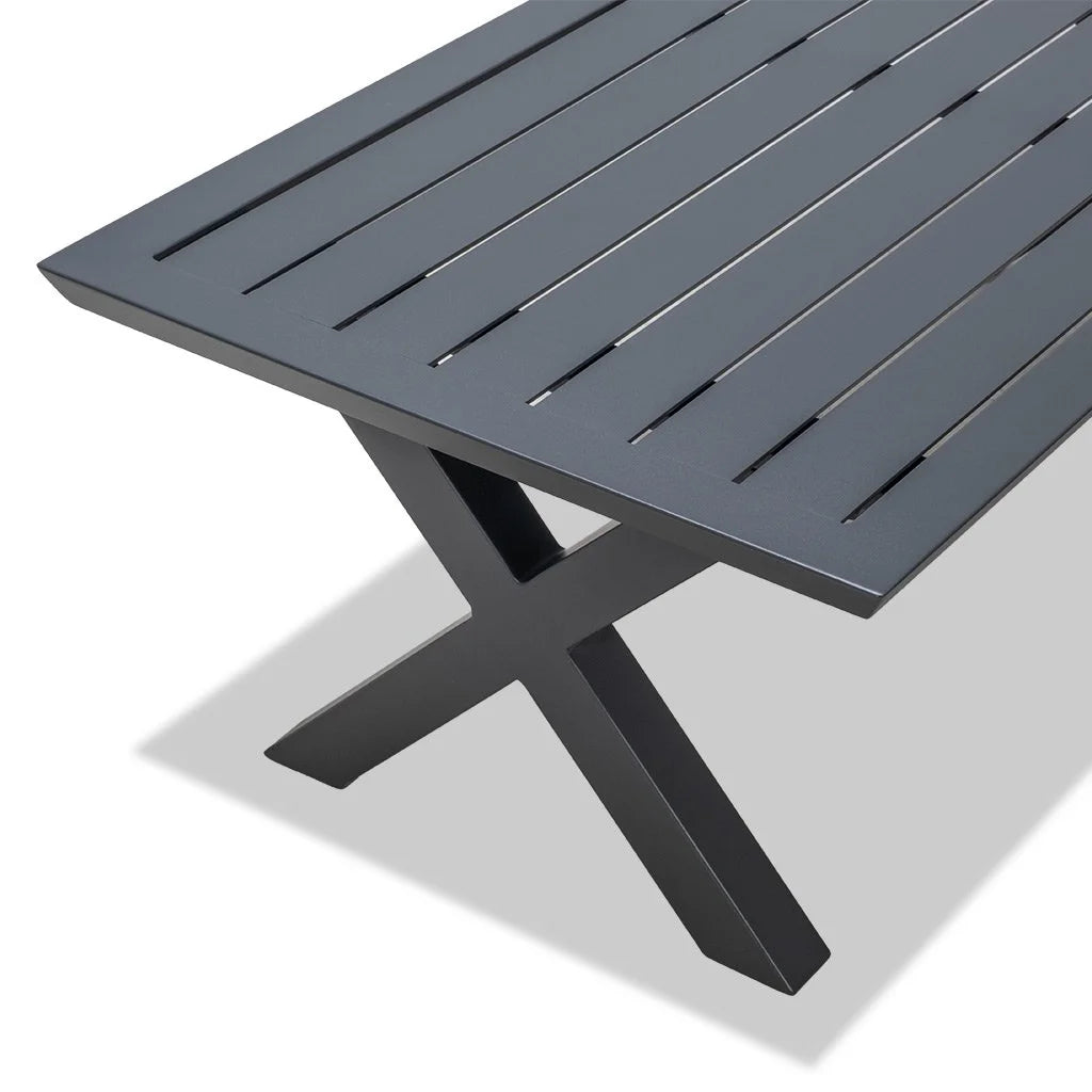 Manteray 4 Piece Outdoor Lounge Suite - Gunmetal