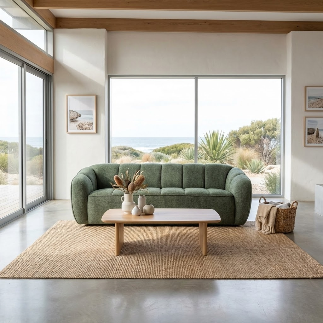 Monroe 3 Seater - Green