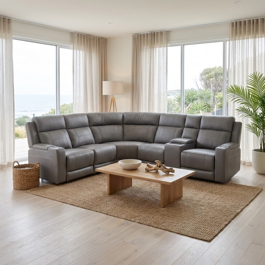 Quinn 5 Seat Electric Modular - Ash