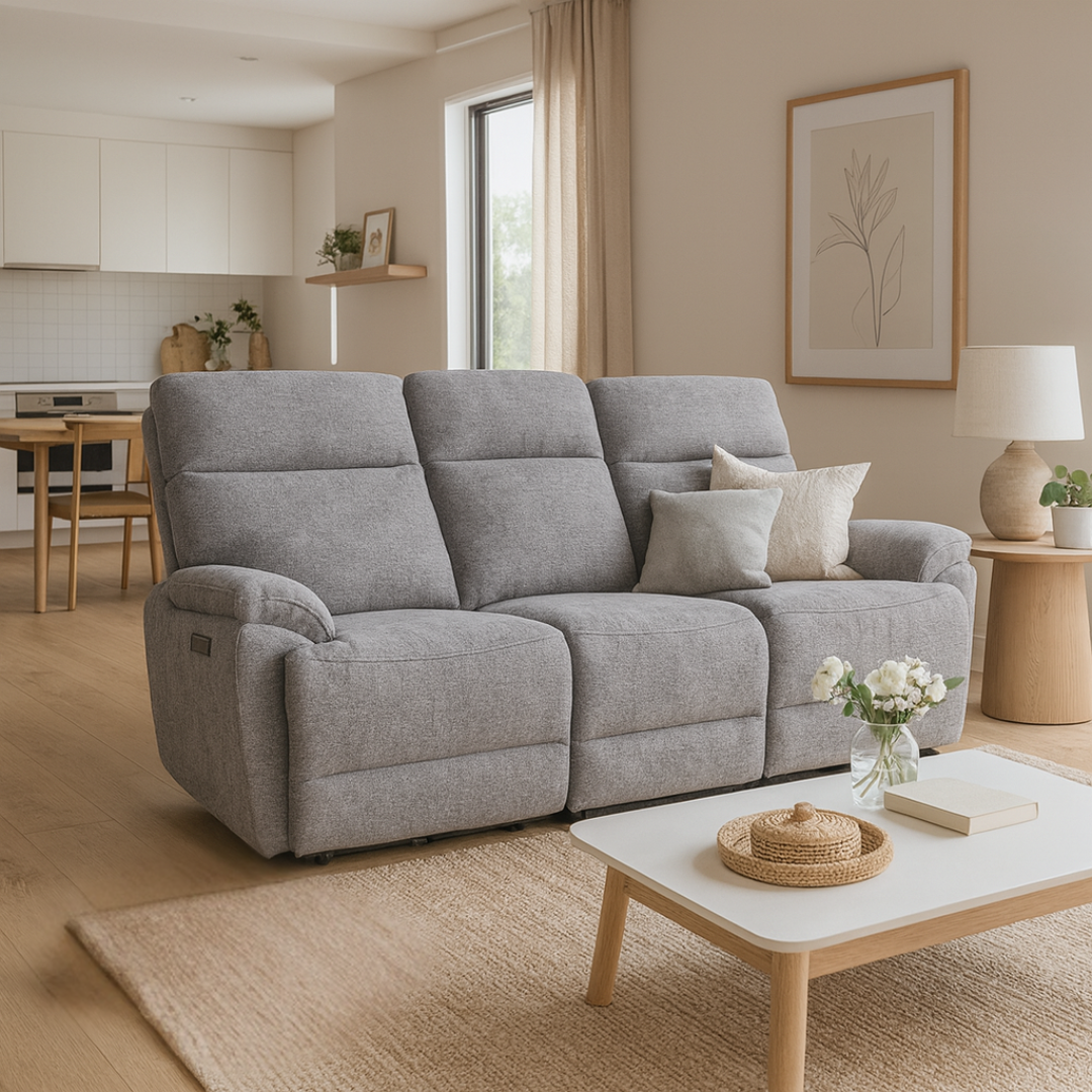 Cleo 3 Seater Electric sofa - Grey