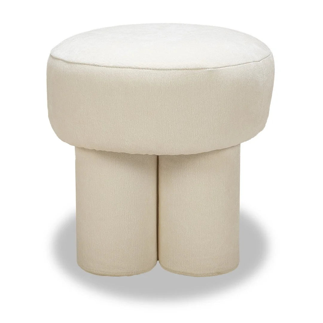 Mushroom Ottoman - Small Cream