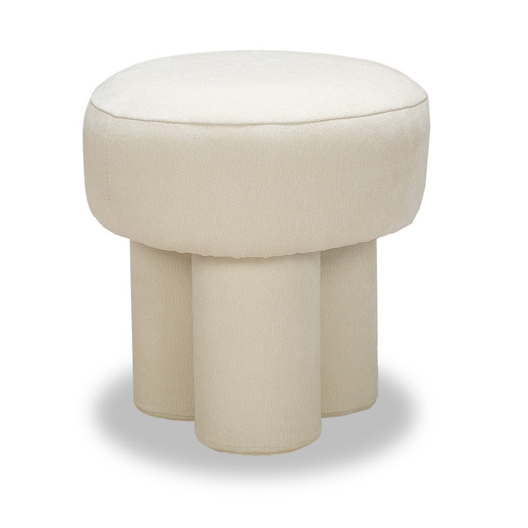 Mushroom Ottoman - Small Cream