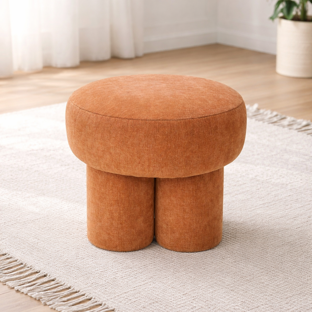 Mushroom Ottoman - Small Terracotta