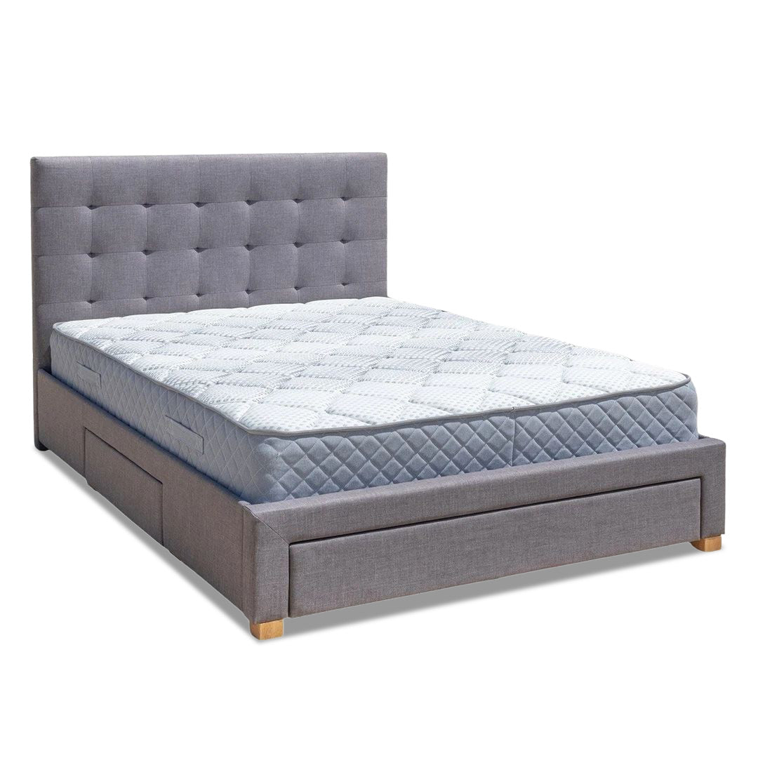 Neo Double Storage Bed - Dark Grey