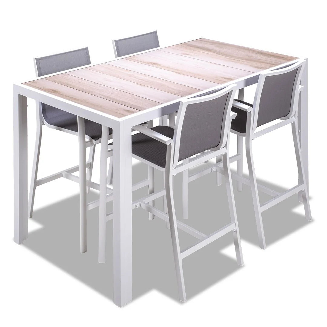 Ningaloo 5 Piece Bar Set - White