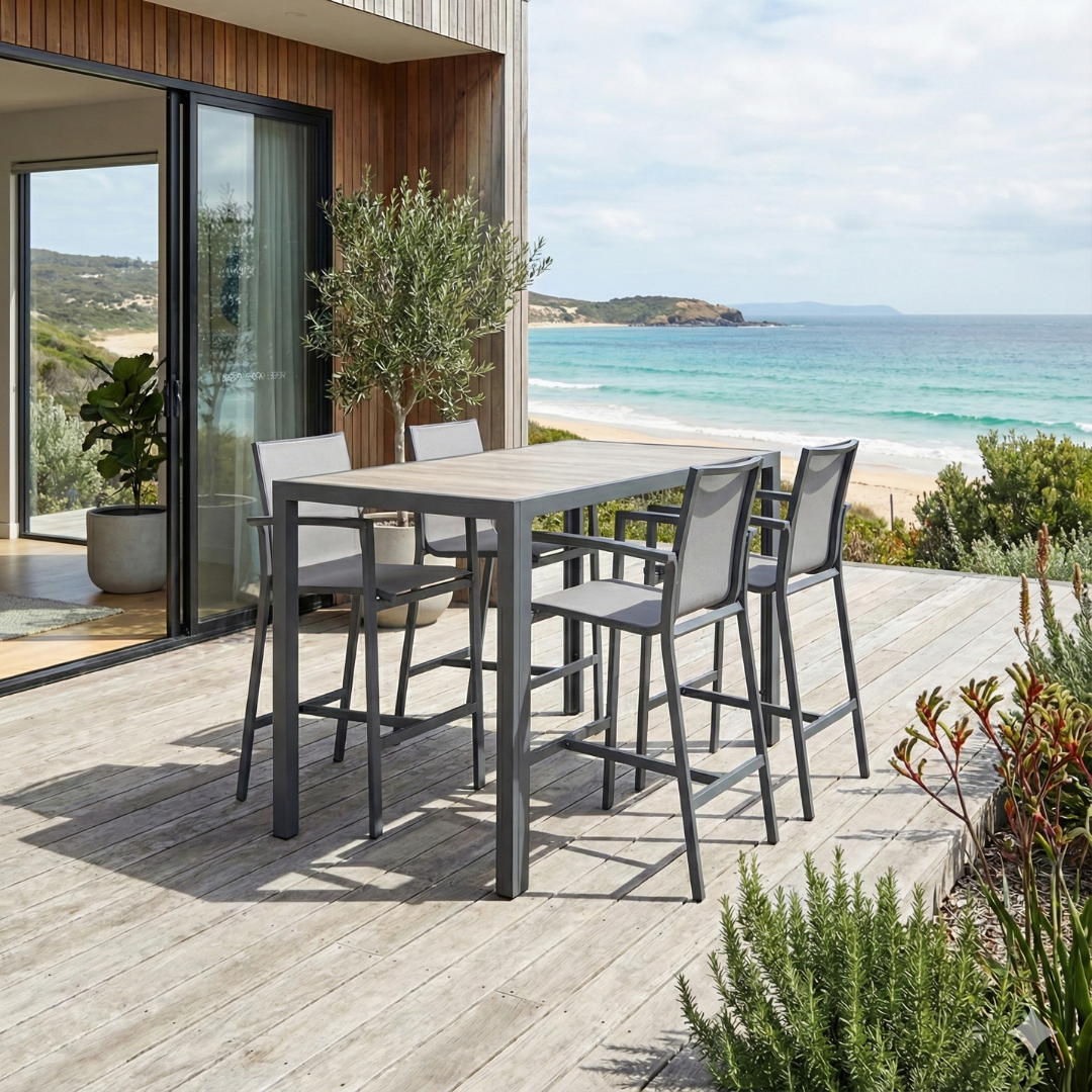 Ningaloo 5 Piece Bar Set - Gunmetal