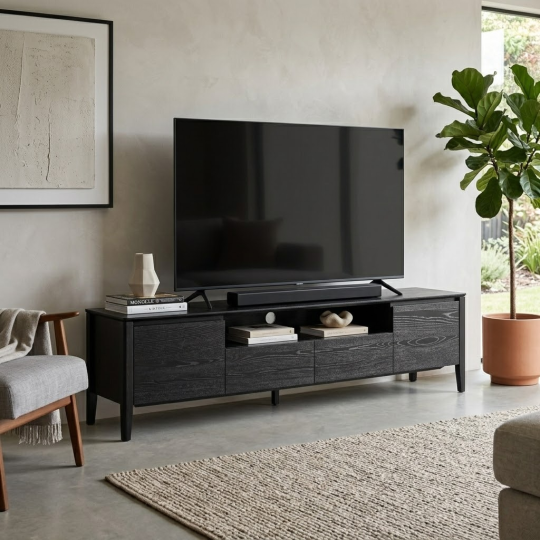 Prevelly TV Unit 2200 - Black