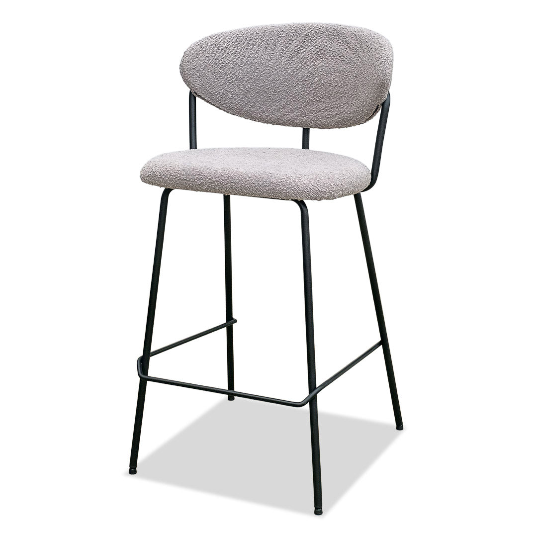 Pedro Bar Stool - Light Grey