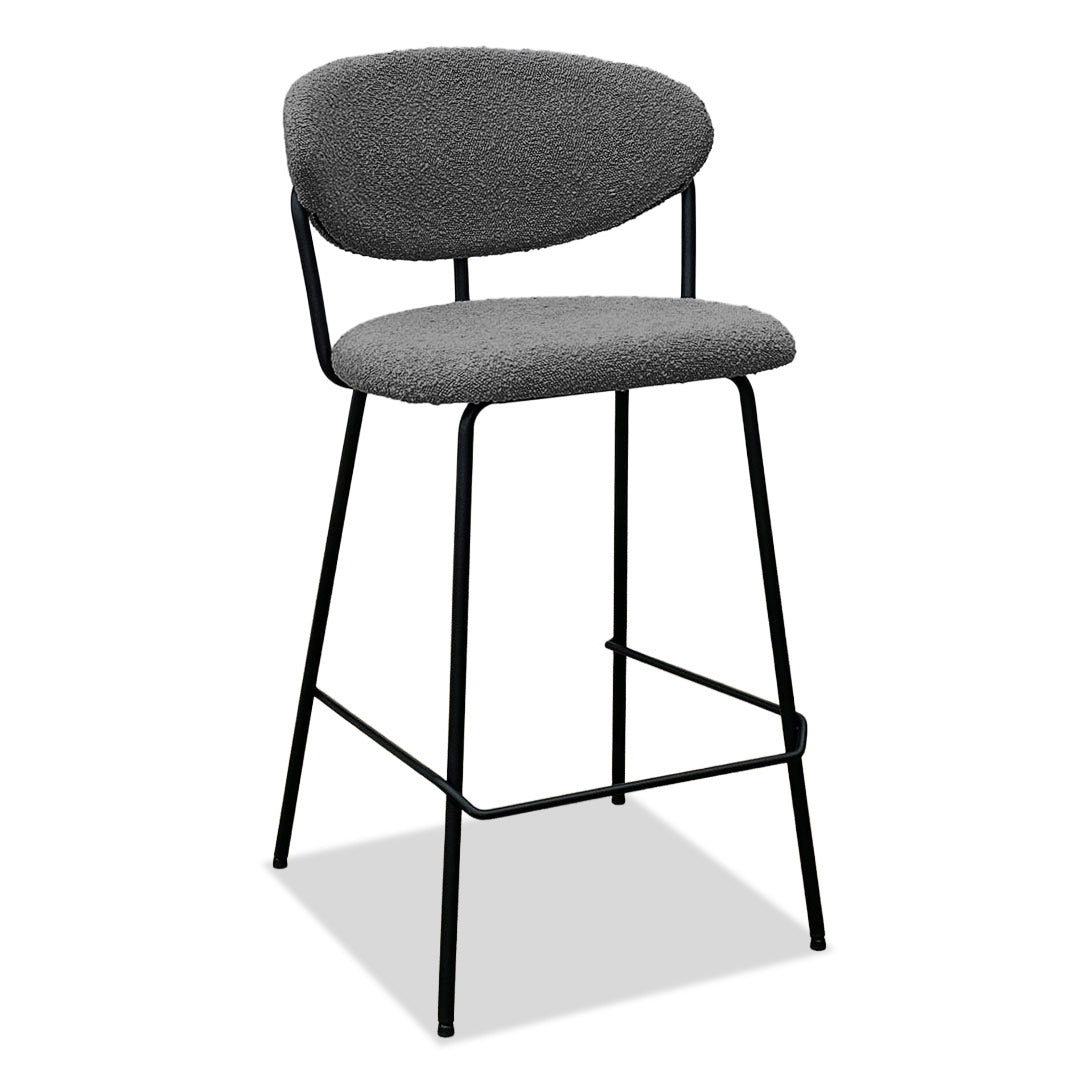 Pedro Bar Stool - Dark Grey