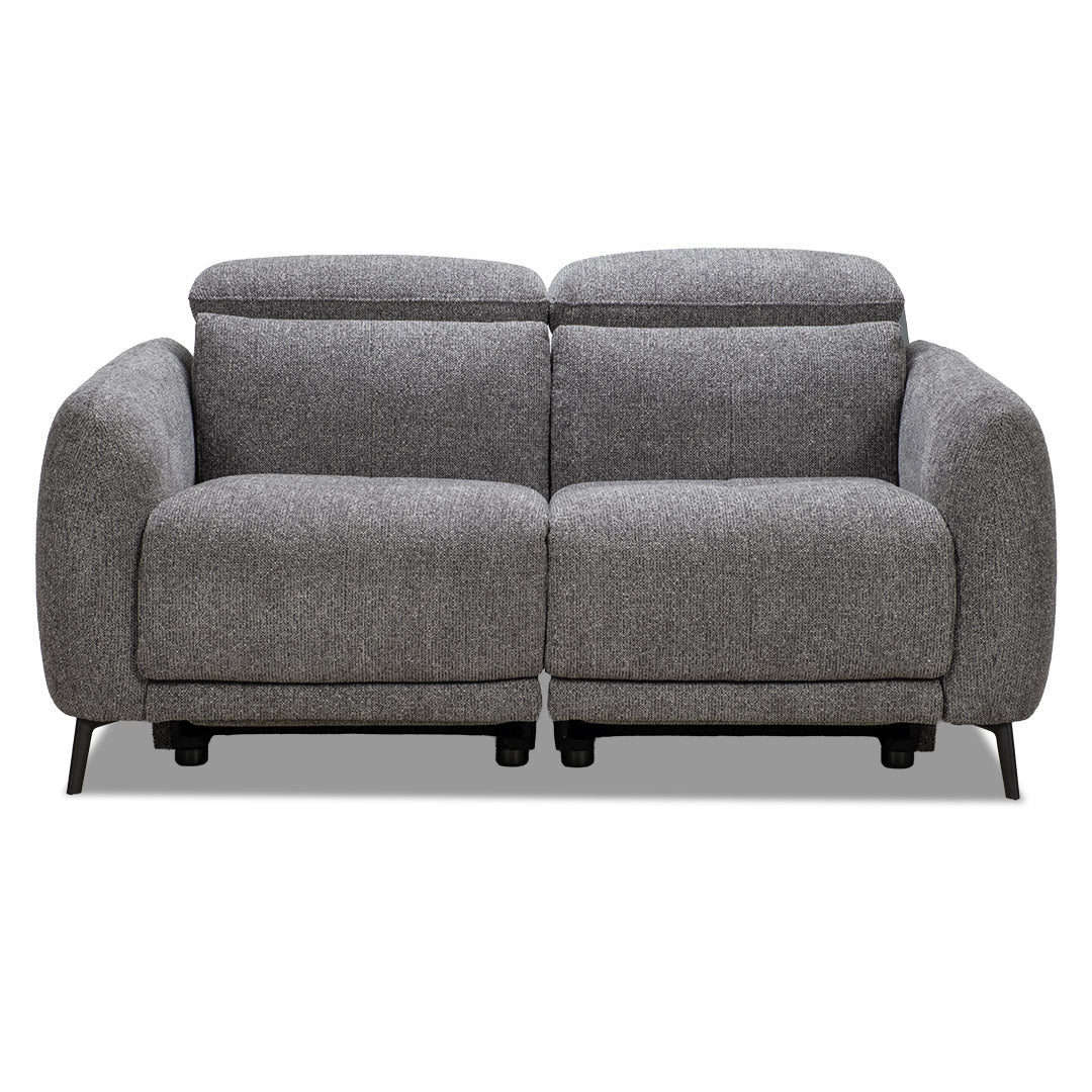 Portman 2 Seat Dual Recliner Sofa - Black