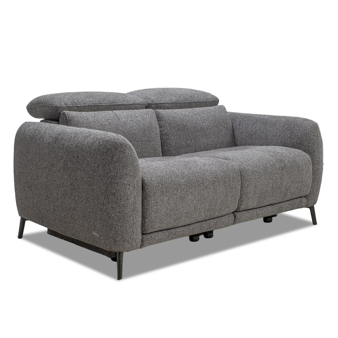 Portman 2 Seat Dual Recliner Sofa - Black