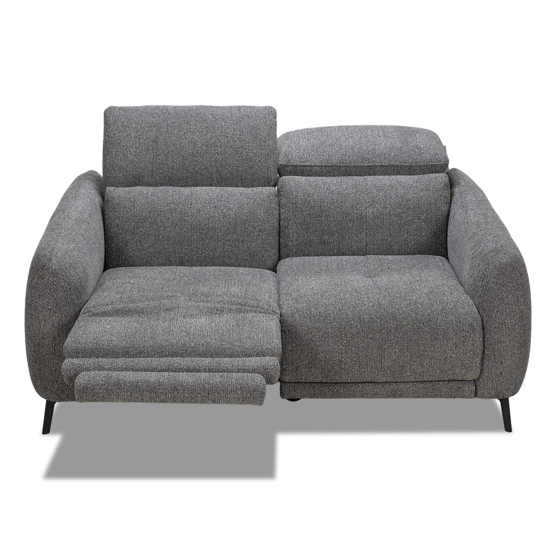 Portman 2 Seat Dual Recliner Sofa - Black
